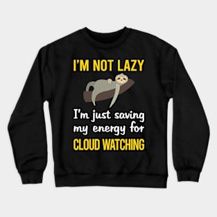 Funny Lazy Cloud Watching Crewneck Sweatshirt